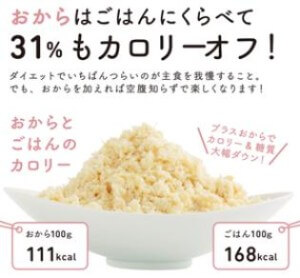 おからとご飯のカロリー